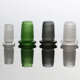 Färgglad glasadapterkontaktrökningstillbehör 14mmfemale till 18mmmale 10mm kvinna till 14 mm manliga vattenpipa adaptrar för kvarts banger bong skål