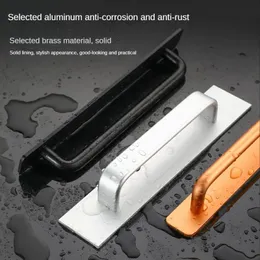 Punch Free Door and Window Handle Aluminum Alloy Wooden Door Window Balcony Glass Sliding Door Self Adhesive Strong Handle 231222