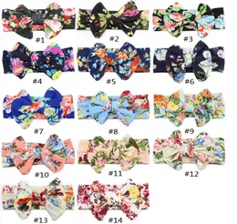 14 colori Big Bow Belt Children Stamping Kids Baby Flower Head Bands 2019 Nuova Boemia Accessori per capelli Wrap Girls Childrens7520006