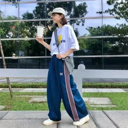 パンツ BEEDEN EMBROIDERY LOOSE SWEAT PANTS BLUE EMBROIDERY