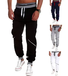 Men039S Pants 4 Colors Mens تباين غير رسمي اللون خياطة سراويل رياضية شارع أزياء المسار Men Jogger8601276