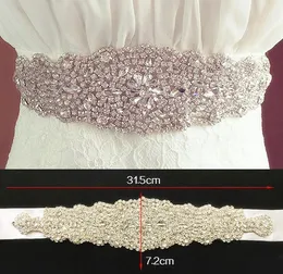 Bright Bridal Bridal Wedding Rhinestone Faux Gorgee Principessa Sashes Abito Bridesmaid Accessori per matrimoni Accessori multi -colore B7818098