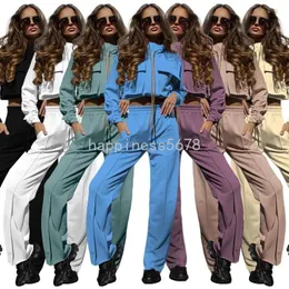 Женские брюки с двумя частями y2k gorpcore sters sets women streatwear Vintage Set Set Track Couct Wide Track Track Hip Hop Jacket Suits