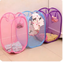 Folding Laundry Sorter Hamper Washing Clothes Basket Storage Organizer Collapsible for Storage Pop-Up Clothes Hampers C463