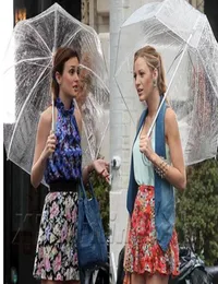 20pcs Clear Transparent Bubble Deep Dome Rain Umbrella Gossip Girl Wind Resistance Mushroom Umbrellas Shape Wedding Party Decorati5298325
