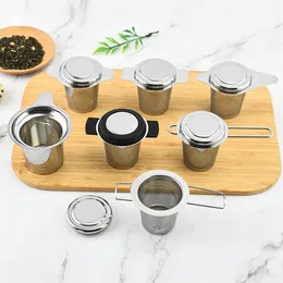 Rostfritt stål te infuser te lämnar krydda kryddor kul sil tippot fin mesh kaffe filter tea kök kök tillbehör te silar lt728
