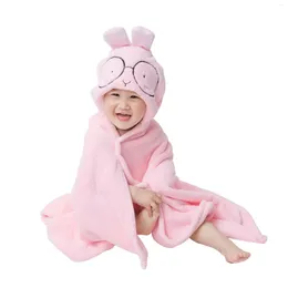 Towel Children's Hooded Bathrobe Cloak Can Wear Bath Towels Coral Fleece Baby And Older Absorbent Home Clothes