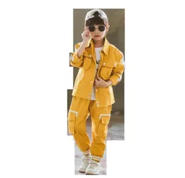 Teen Boys Kleidung gestreifte Jacke Hosen Jungen Kleidungsstück Set Cargo Hosen Kostüm für Boy Herumn Casual Children 039s Kleidung für 1824682