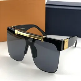 Дизайнерский дизайнер квадратный половина рамки Design Sunglasses Top Avant-Garde Style Outdoor Glasses1194295O