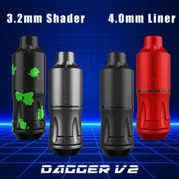 Makine EZ Dagger V2 SMP Kartuş Döner Dövme Hine Kalem 3.2mm 4.0mm Swiss Motor Dövme İğneleri için Gölgelendirici Astar İçin Swiss Motor