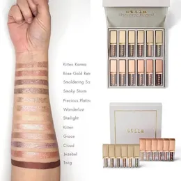 Shadow New Stila Starryeyed Liquid Eye Shadow Vault Kit 12pcs Shimmer Blow Glow Honeshadow Palette Collezione Full Size Dhl Free