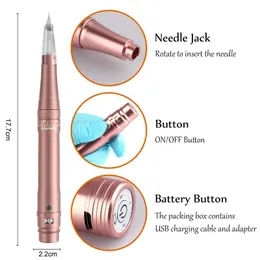 Machine Professional Wireless Permanent Makeup Hine Pen Beauty Eyebrow Tattoo Hine Needle with Cartridge Tattoo Pen Kit Pmu