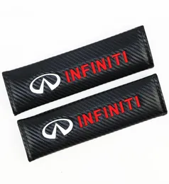 ملصقات السيارات حزام الأمان حزام الأمان لـ Infiniti Q50 FX35 QX70 G35 FX G37 Q30 EX35 COVER COVER COVER DOTING 2PCSLOT1161318