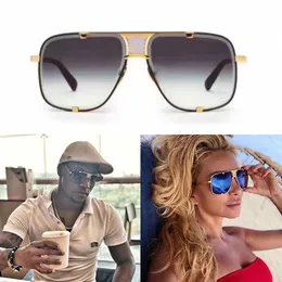 Designer Dita Mach Five 2087 Óculos de sol Songe Metal Frame Fashion Show de moda Luxury Men Mulher Sunglasses Original Box304D