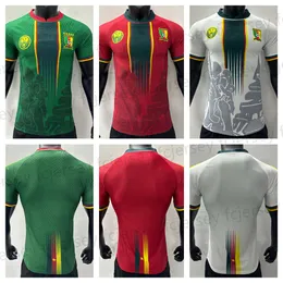 23 24 Camerun National Soccer Maglie di calcio Team Ekambi Bassogog 2023 2024 Aboubakar Ngamaleu Marou Aboubakar Uniforme giocatore