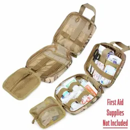 Molle Bolsa Militar EDC Bag Medical EMT EMT Tática de primeiros socorros de socorro de emergência IFAK Exército Militar Camping Bag L14S#