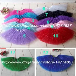 Bambine scintilla tutu paillettes di paillettes da ballo tutu golle gonne per bambini abiti da festa nuovo 8543961