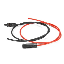 Accessories One Pair 11AWG Solar Panel Connection Extension Solar Cables with male and female connector Black plus Red