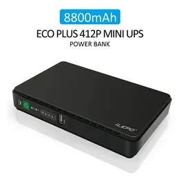 Ladegeräte Mini Power Bank unterbrechungsfreies System für Mobiltelefonladegeräte Router mit POE -Funktionen UPS BAUN 8800MAH LITHIUM Batterie