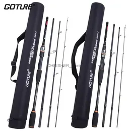 Boat Fishing Rods Goture Xceed 4 Setions Travel Fishing Rod With Fuji Guide Ring Carbon Fiber 1.98-3.6M Spinning Casting Lure Rod For Carp FishingL231223