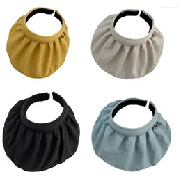 Wide Brim Hats 2 In 1 Sun Visor Hat Headband Summer Empty Top Hollow Foldable Shell For Outdoor Camping218N