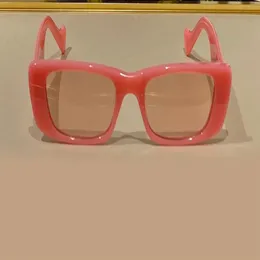 Dikdörtgen pembe güneş gözlüğü 0516 Sunnies unisex moda güneş gözlüğü occhiali da sole firmati gözlük aksesuarları UV400 koruma w290d