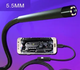 5 5mm 1m 2m 5m 10m Mini Endoscópio Câmera IP67 Snake à prova d'água Snake Industrial Borescope Micro USB Endoscópio câmeras para 9872672