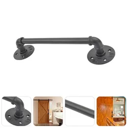 Manusear maçanetas de porta botões de portão barra de cachimpada barra industrial rusticiron toalha escada banheiro galpão idoso handrail madeira 2312222
