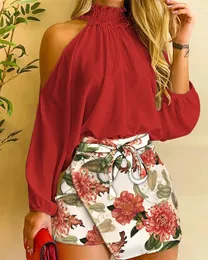 Surtos estampados casuais da moda feminina