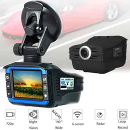 DVRS Radar Detector Car CAR DVR in cruscotto Camma CAM Radar Rilevatore Video Registratore corrente Rilevatore radar Lingua russa J2206