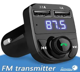 Trasmettitore FM Modulatore Aux Modulatore Wireless Bluetooth Mani Kit Auto Auto Audio Player Mp3 con 3 31A Caricamento USB Auto Dual USB2339766