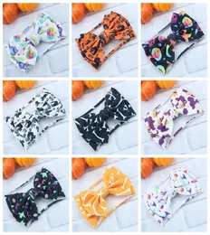 2019 Halloween Children039S Bandeira da cabeça Bowtie Belt Fabric Printing Pumpkin Ghoast Phantom Apparel Acessórios Hapterwear 35 DE5954591