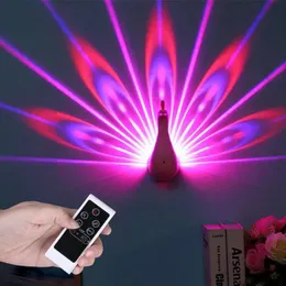 Gadget LED Wall Light Peacock Projection Lamp Remote Control Home Decro Romance Atmosphere Colorful Corridors Background peafowl project