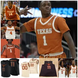 Custopzied Tyrese Hunter Texas Longhorns Basketball Basketball Jerseys Mens Women Youth All Stitched Devon Pryor Dillon Mitchell Jackson Prince Chris Johnson