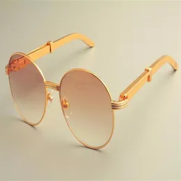 2019 new round frame sunglasses 19900692 sunglasses retro fashion sun visor stainless steel metal temple 224R