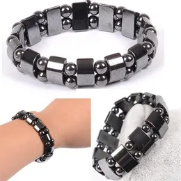 Moda Black Magnetic Hematite Healing Menas de mulheres soltas Bracelet168k