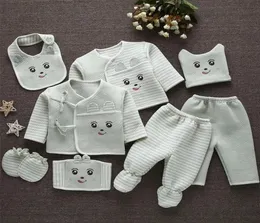 Emotion Moms 8pcsset младенческая одежда 03M новорожденных детские костюмы для малышей набора одежды детские мальчики для девочек костюмы тепло органический хлопок T3681928