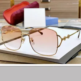 Sunglasses Fashion Rimless Square For Women 1018S Brand Designer Sun Glasses Vintage Shades Female Pink Eyewear Gafas De Sol