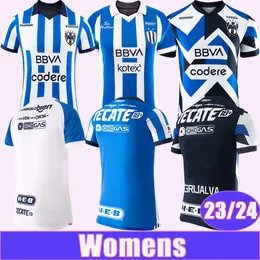 23 24 Monterrey Mulheres Futebol Jerseys M. MEZA V. GUZMAN R. FUNES MORI ROJAS G. BERTERAME J. GALLARDO JORDI AGUIRRE SOTO Home 3º Futebol