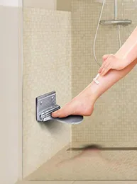 Vikbar duschfot vila för rakar ben sovrum barn äldste gravid rymd aluminium legering nagel vägg fot vila dusch12278189