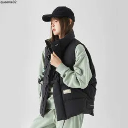 女性のベスト愛好家のファッション作業服を綿のベスト秋と冬にファッショナブルなゆるい重いジャケットを着る