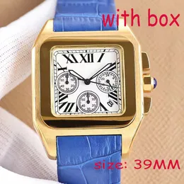 Yüksek kaliteli saat lüks saat erkek saat tasarımcısı saat kadın saat ünlü marka saat moda izleme boyutu 39mm saat kutusu paslanmaz çelik kuvars saat kemeri