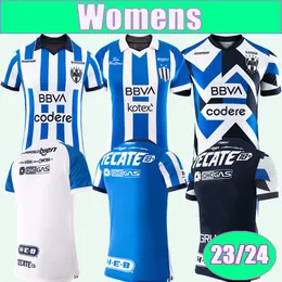 23 24 24 Monterrey Women Soccer Jerseys M. Meza V. Guzman R. Funes Mori Rojas G. Berterame J. Gallardo Jordi Aguirre Soto Home 3rd Football Shirt Short Sleeve