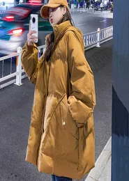 Women039s Down Parkas Nowy zimowy damski płaszcz parkas super z kapturem kurtka wyściełana duża kieszonkowa moda Koreańska luźna moda tanią W5681430