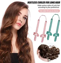 Hitzelose Curling Stab Stirnband für Frauen Haare Hakenband Ribbon Wrap Kit Seiden Locken Haare ohne Hitze Curlers Rollers Styling Tools3249140