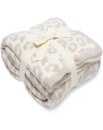 Coperte mezza lana pecora coperta a maglia leopardo peluche dream7372910