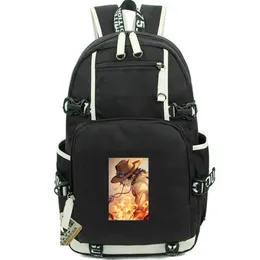 Portgas D Ace Ryggsäck One Piece Daypack Fire Fist School Bag Cartoon Packsack Print Rucksack Casual Schoolbag Computer Pack