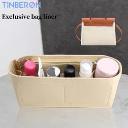 Tinberon Love Cloth Liner إدراج منظم حقيبة من أجل Hangbag 31 39 Makeup Cosmetic Bage Bag Langbag INNER INNER BASE BASE Shaper 231222