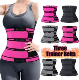 Neoprene Sweat Body Shaper Belts Three Waist Trainer Belt Shaping Colombian Girdles Adjustable Slimming Tummy Trimmer Corset19143102