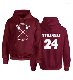 Men039S Hoodies Teen Wolf Hoodie Erkekler Stilinski 24 Lahey McCall Kazak Sweatshirt Erkek Baskı Kırmızı Kapşonlu Erkek Hip Hop Hoddies S8607169